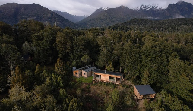 Design house in the forest. Laguna del Trebol Reserve Zone