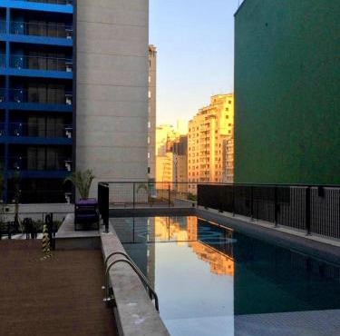 Ed Brasil apto Resort com garagem, AC no 17 andar
