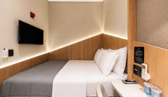 Fast Sleep Suites by Slaviero Hotéis dentro do Aeroporto Guarulhos Terminal 2, desembarque Oeste