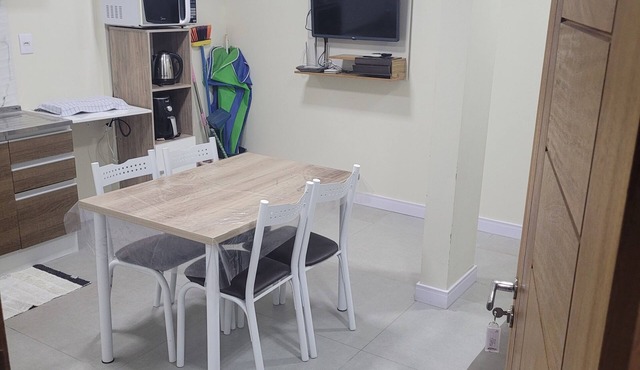 Furnished one-bedroom apartment in Balneário Gaivota, right in the center.