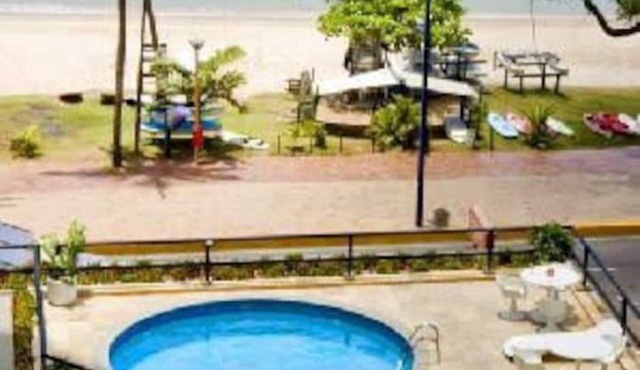 Golden Panoramic View of the Waterfront