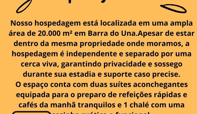 Hospedagem Canto do Una in Barra do Una