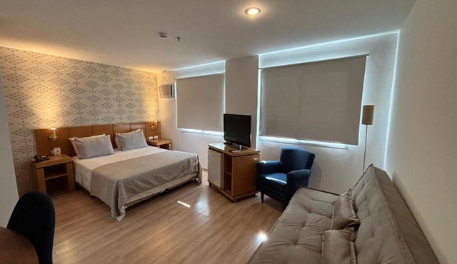 Hotel Vila Olimpia Itaim com garagem grátis e ar cond 2103