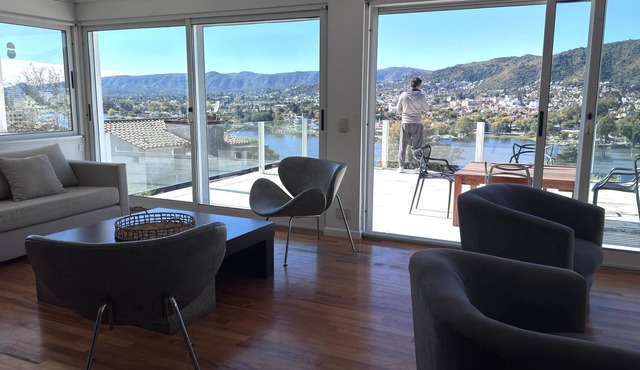 Lodge One overlooking the lake and mountains. An intimate refuge.