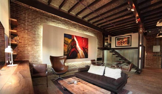 Loft with garden, gym, and swimming-pool
