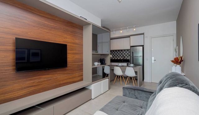 Modern apartment in Batel opposite Curitiba shopping mall