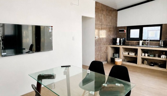 Modern house with views just steps from Lake Nahuel Huapi in Dina Huapi