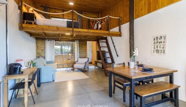 New loft with garden terrace and garden NDE0001 in Florianópolis