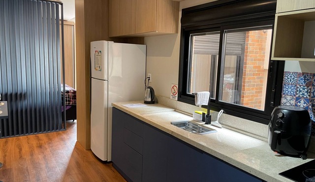 Open-concept studio with air conditioning | Sleeps 3 + pet | Cable TV in Centro Bagé