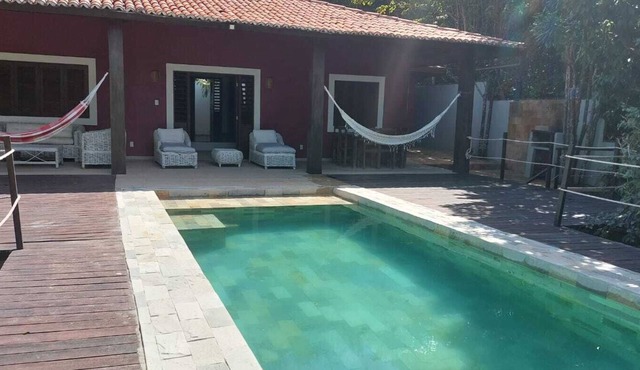 quiet holiday home with private pool and terrace with garden in Pipa