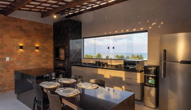 Romantic rooftop with 360º jacuzzi in Tamandaré