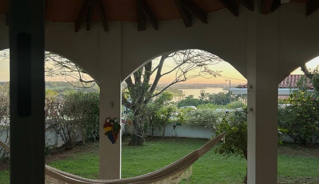 Spacious house in a private condominium with view and access to Acaray Lake.
