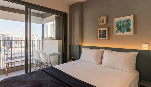Studio com Piscina perto do metrô | Vila Mariana