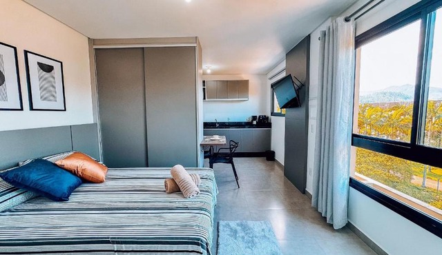 Studio confortável para 2 pessoas perto da FIP