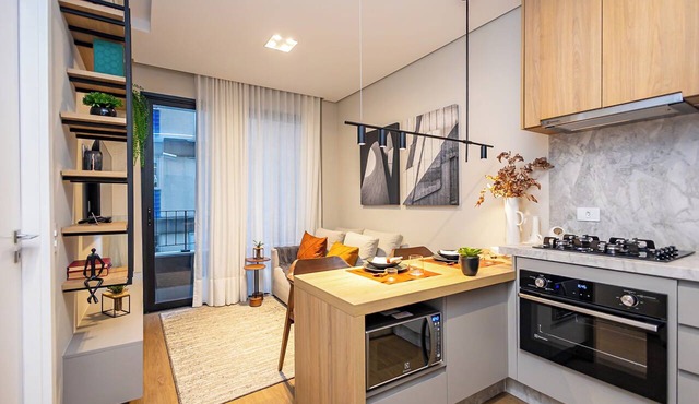 Temple Elegante Designer Apt in Curitiba