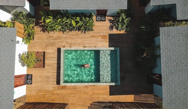 Vila Gema House Aquamarine swimming pool Barra Grande