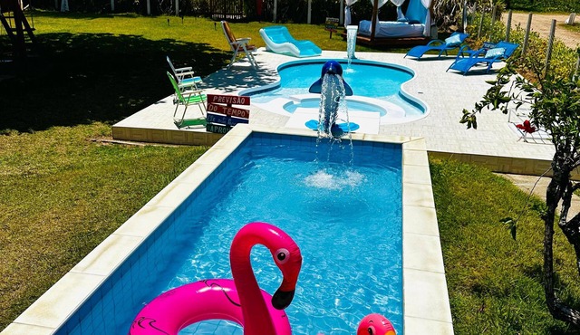 Wonderful Beachfront House 2 - Next to the Natural Pools, Brazilian Caribbean.