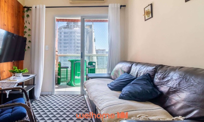 Guilhermina Apartment | Apartamento Praia Grande com area gourmet