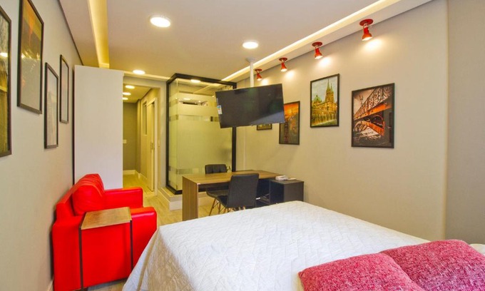 Republica Apartment | Studio c/vaga de garagem