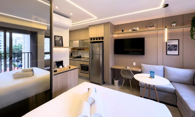 Campo Belo Apartment | Studio Exclusivo - Congonhas, Metrô e Shopping