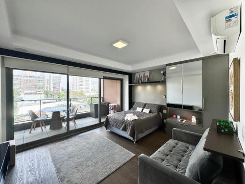 Brooklin Paulista Apartment | Yalla Stay - Cool Studio Habitarte
