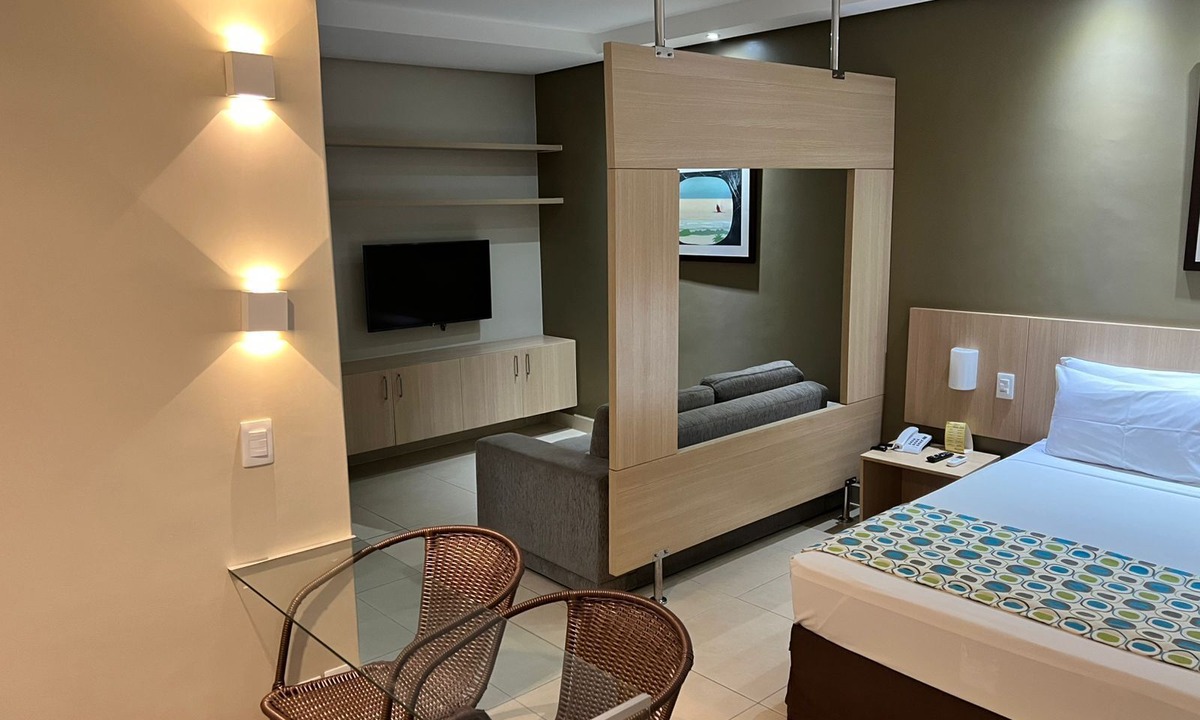 Prive das Caldas Hotel | Hot Springs Flat Apart Hotel c. Banheira