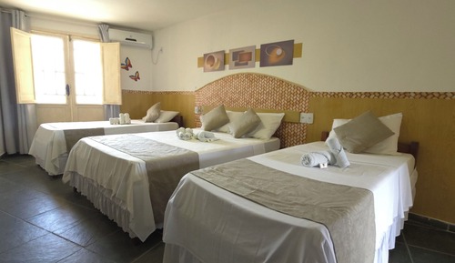 Standard Quadruple Room, Balcony, Beach View