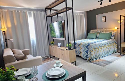 Centro - A Apartment | Studio Elegante - Completo - AC - Garagem