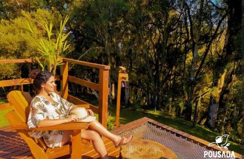 Bom Retiro House | Chalé Eco das Aves próximo a vinícola Thera