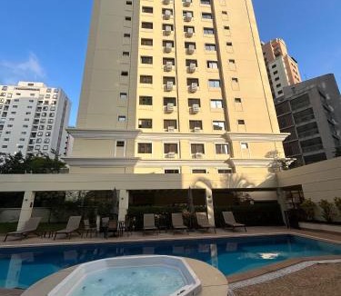 Vila Olimpia Apartment | Hotel S World Luxuoso Vila Olimpia Itaim com Piscina e Jacuzzi 2512