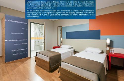Aeroporto Internacional Governador Andre Franco Montoro Hotel | TRYP BY WYNDHAM São Paulo Airport - Hotel de Transito Terminal 3 INTERNACIONAL - Lado Ar - Área restrita á passageiros já embarcados e sem bagagens para despachar - Transit Hotel, only carry-on