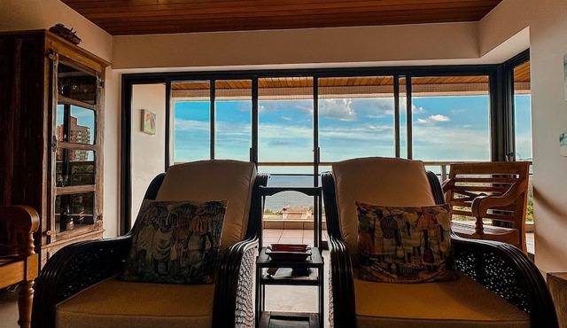 Vista para Oceano e Ar condicionado