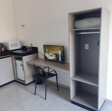 Studio aconchegante e bem equipado