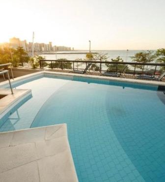 Flat mobiliado na Beira Mar no hotel Blue Tree