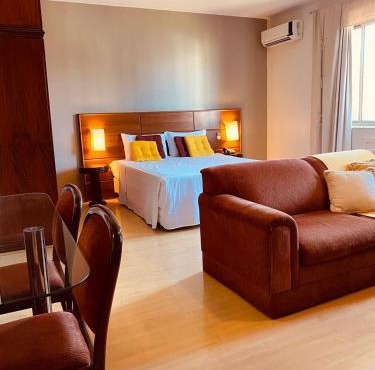 Apto-hotel, piscina, Smart TV, academia
