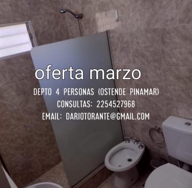 Alquilo depto 4 personas Pinamar ( comunicarse al numero)