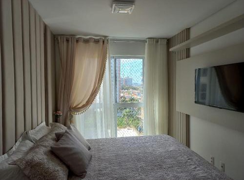 Apê estilo Resort c/pé na areia e vista mar, próximo ao Beto Carrero